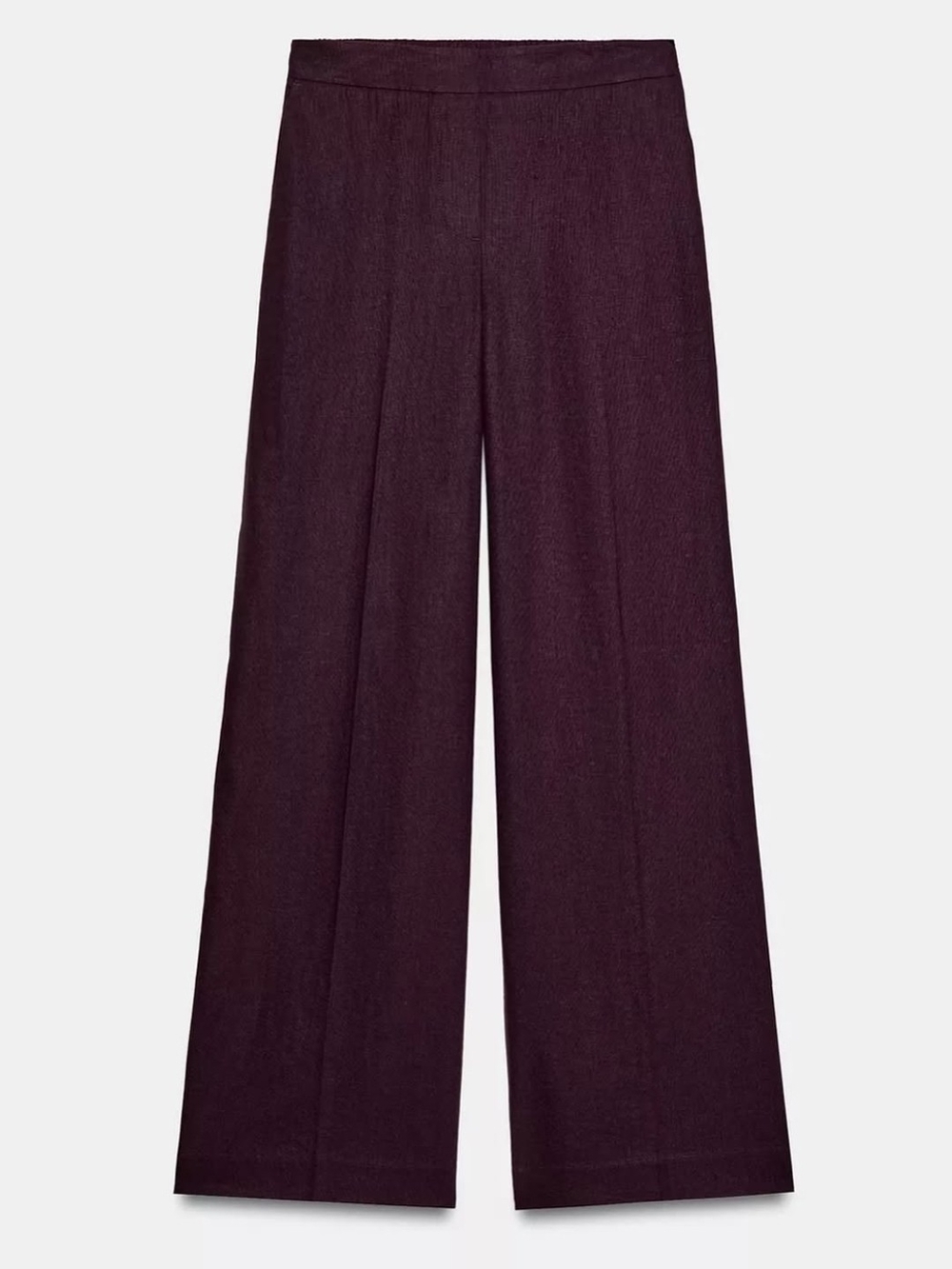 LINEN STRAIGHT LEG PANTS - ZARA XS